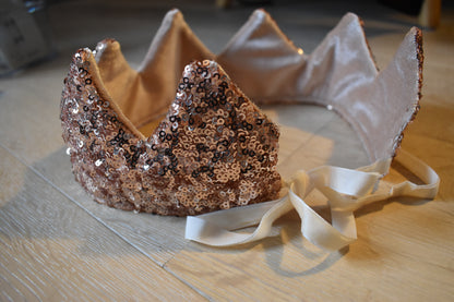 Pink Sequin Crown