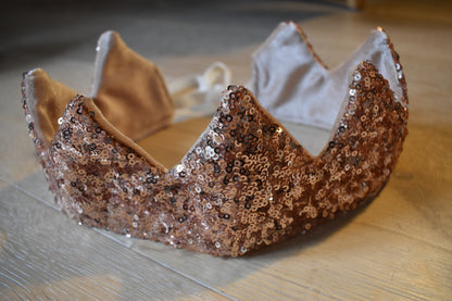 Pink Sequin Crown
