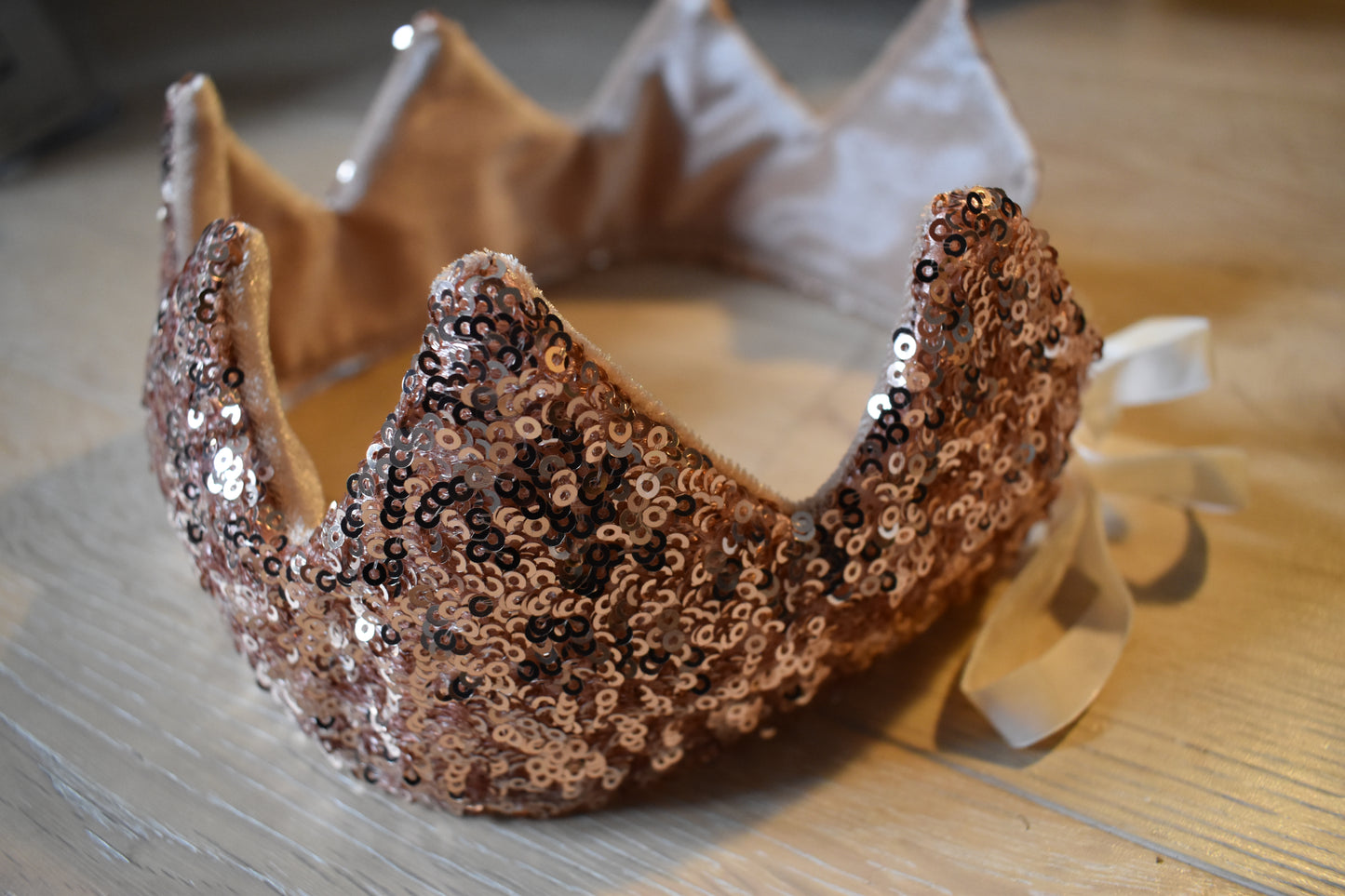 Pink Sequin Crown