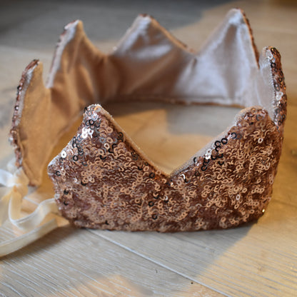 Pink Sequin Crown